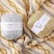 80g Sparkle Silver Lurex Thread Shining Yarn, Metallic Crochet Thread Yarn for Crocheting, Sparkle Metallic for Knitting Clothes, Car Charm, Keychain Charm(White)